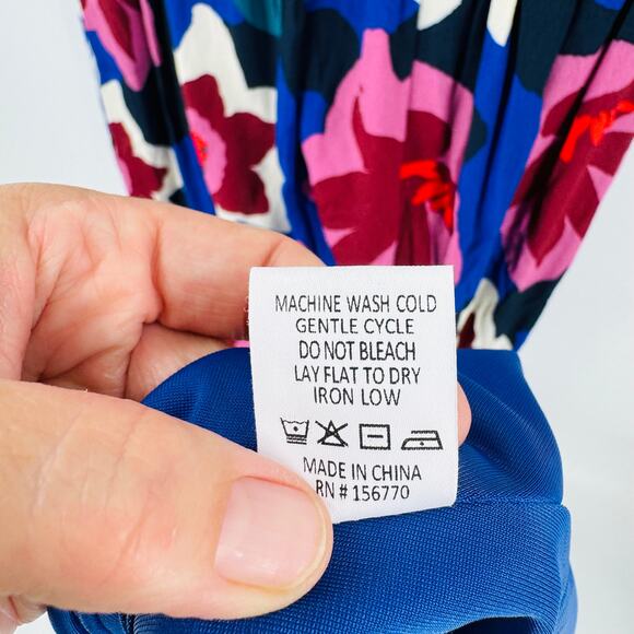 NWT Roolee Mom Dress Floral Print Nursing Friendly Midi Short Sleeve Size Large - Picture 8 of 12